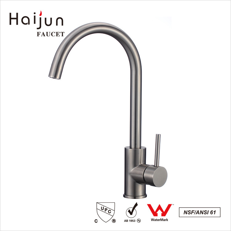 Haijun 2020 Wholesale Direct cUpc Single Handle Stainless Steel Basin Faucet