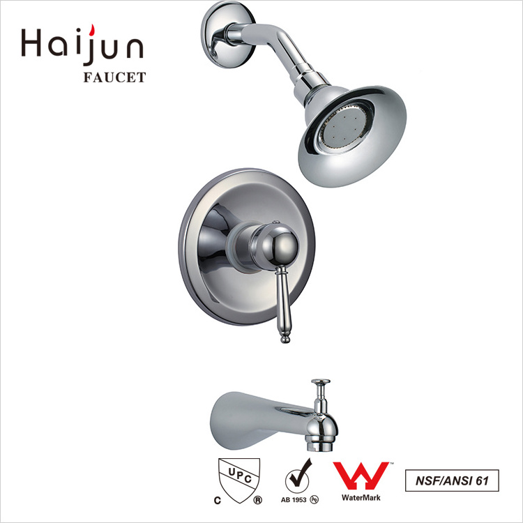 Haijun March Expo Artistic Thermostatic Brass Wall Mounted Shower Mixer Tap Bath Shower Faucets