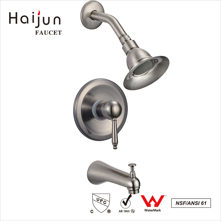 Haijun March Expo Artistic Thermostatic Brass Wall Mounted Shower Mixer Tap Bath Shower Faucets