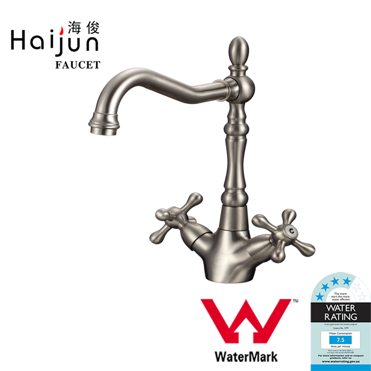 Haijun New Items 2020 Artistic Single Hole Water Saving Brass Basin Faucet