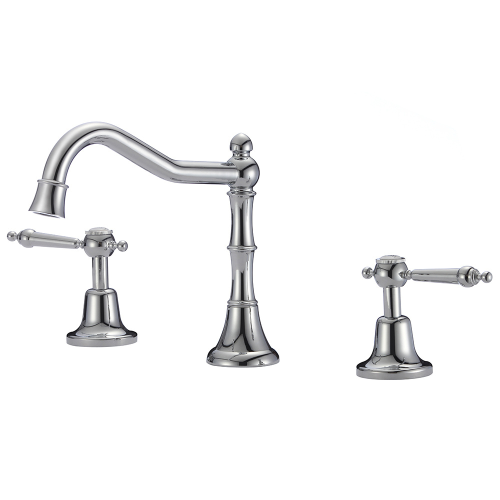 Watermark Fancy 3 Hole Basin Gold Bathroom Faucet