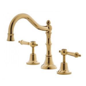 Watermark Fancy 3 Hole Basin Gold Bathroom Faucet