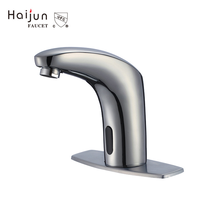 Deck Mounted Touch Electronic Auto Sensor Bathroom Faucet