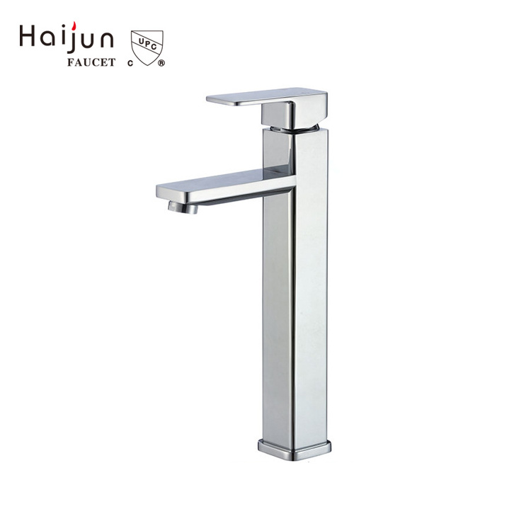 Haijun Promotional Upc Single Handle Water Sink Deck Mounted Basin Mixer Tap Faucet