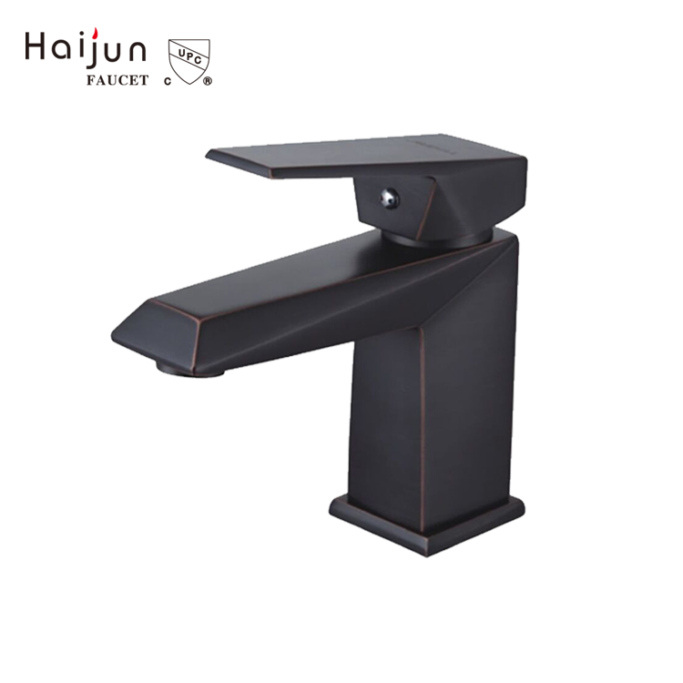 Haijun Promotional Upc Single Handle Water Sink Deck Mounted Basin Mixer Tap Faucet