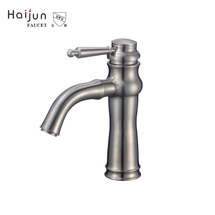 Bathroom Faucet Matte Black Single Handle Commercial Vanity Lavatory Faucets 304 Stainless Steel Basin Mixer tap