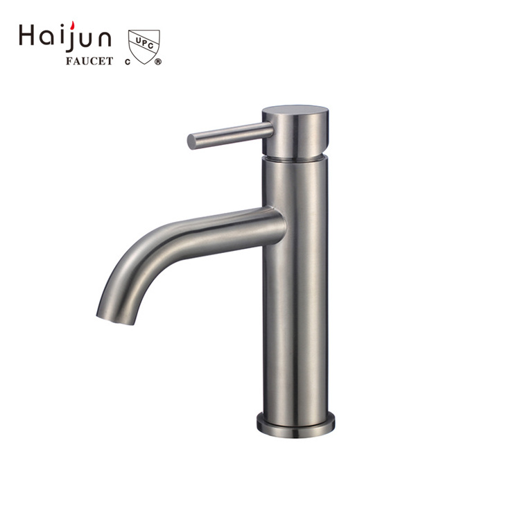 Bathroom Faucet Matte Black Single Handle Commercial Vanity Lavatory Faucets 304 Stainless Steel Basin Mixer tap