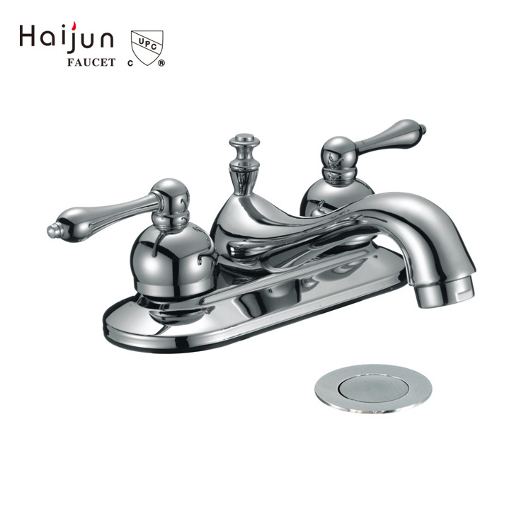 Haijun Modern 3 Holes Wash Hand Pull Down Water Sink Bathroom Basin Mixer Tap Faucet