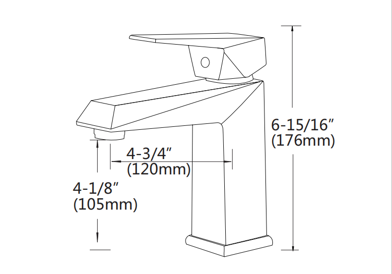 Bathroom Black Brass Square Design Wash Hand Basin Water Tap Manufacturer mixer sinks face bathroom wash basin faucet