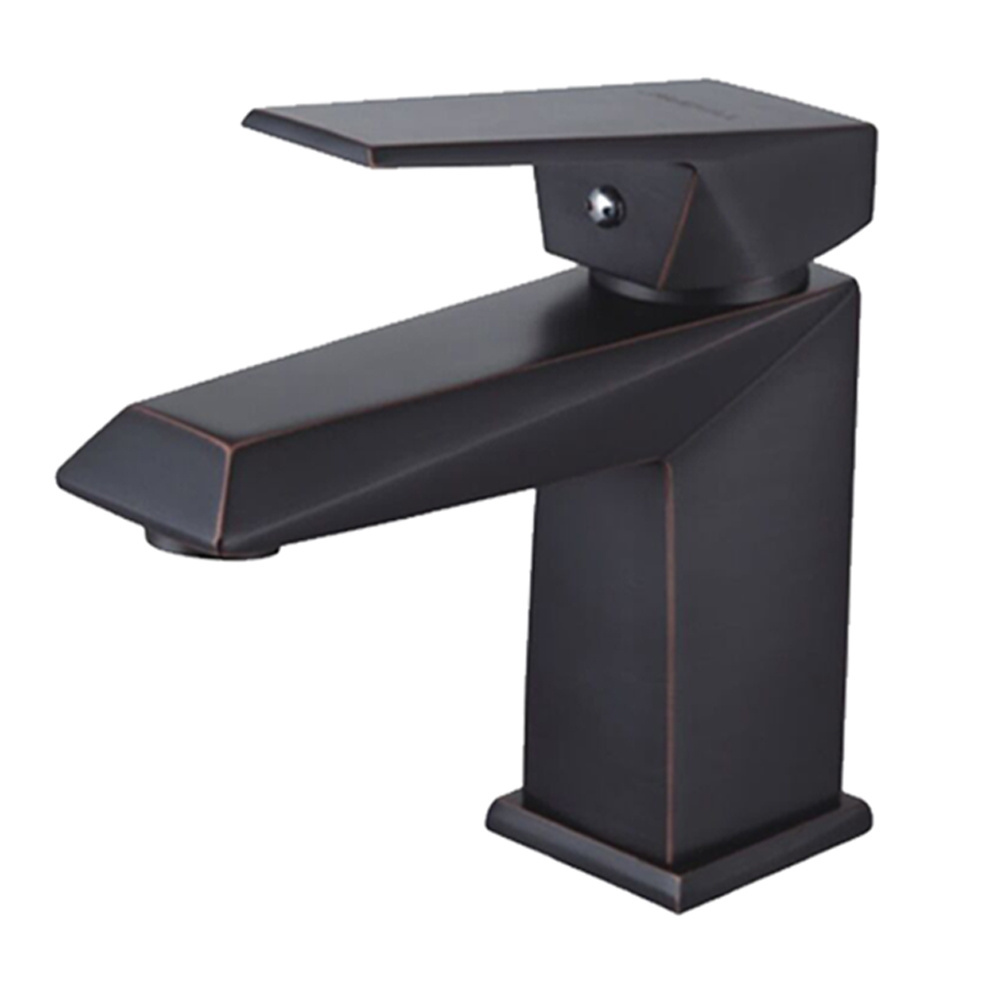 Bathroom Black Brass Square Design Wash Hand Basin Water Tap Manufacturer mixer sinks face bathroom wash basin faucet