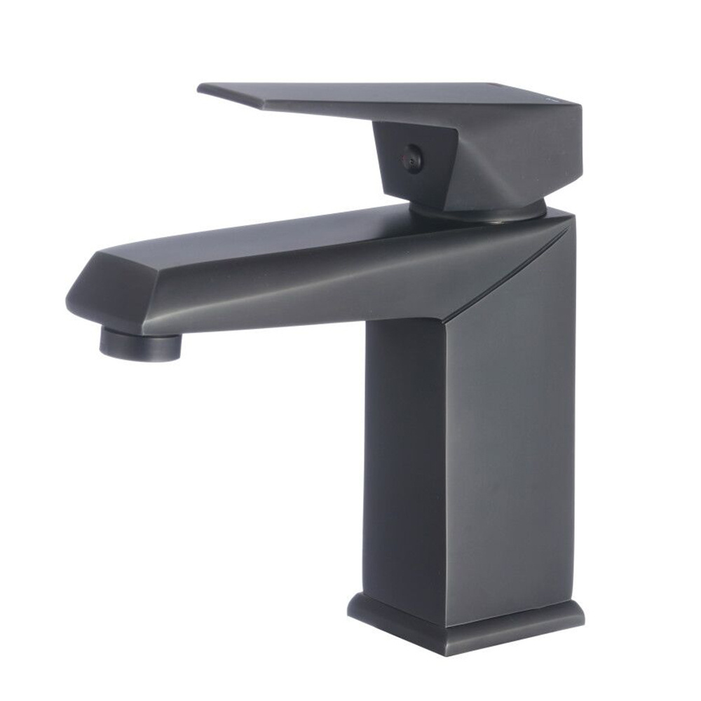 Bathroom Black Brass Square Design Wash Hand Basin Water Tap Manufacturer mixer sinks face bathroom wash basin faucet