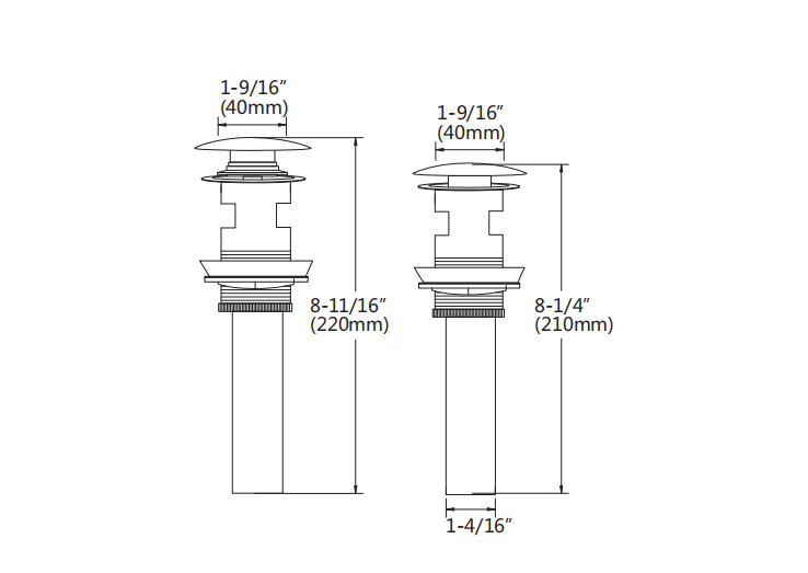 basin faucet sink pop up drainer waste