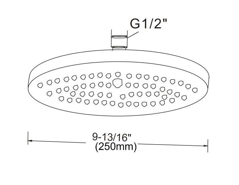 High Pressure Rain - Luxury Modern Chrome Look - Easy Tool Free Installation - Shower Head For Your Bathroom Shower Heads