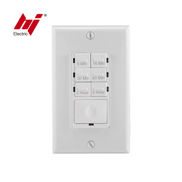 220V Single Pole 7 Button Preset In Wall Timer Switch with UL