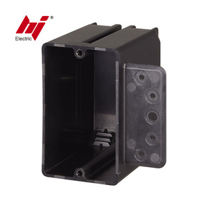 1 Gang Cheap Non-Metallic Indoor Switch Box New Work Receptacle Switch Box Single Gang Electrical Box