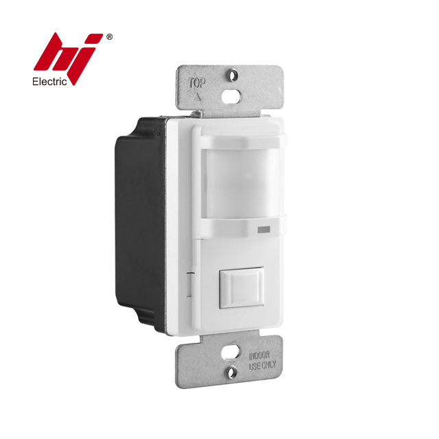 Single Pole Passive Infrared Wall Switch Occupancy Motion Sensor with UL