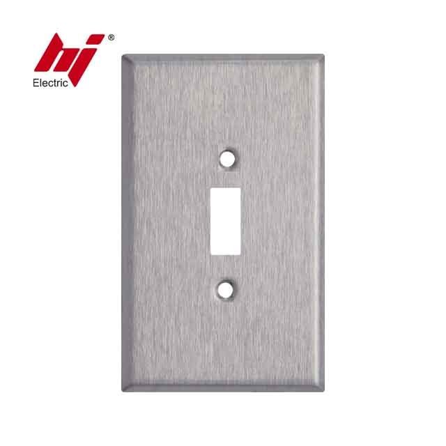 American Style Wallplate 1 Gang Toggle Switch Cover Stainless Steel Switch Cover