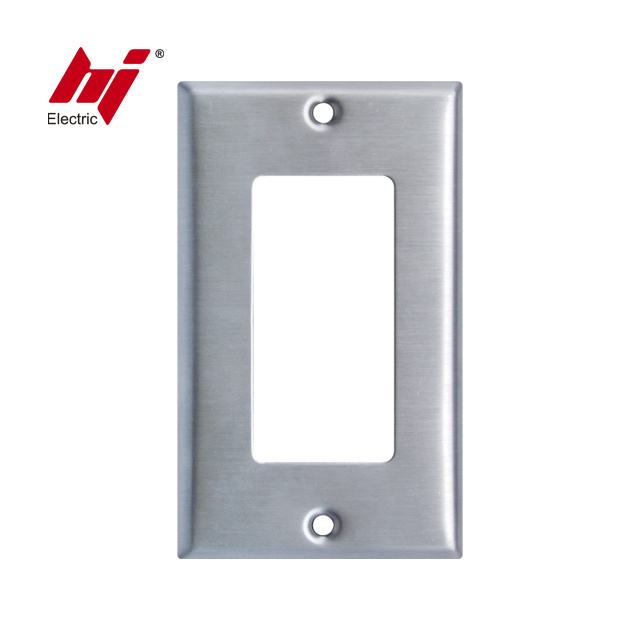 Home Electrical Outlet Cover Rocker /Decorator/GFCI Wall Switches Stainless Steel Cover Plate