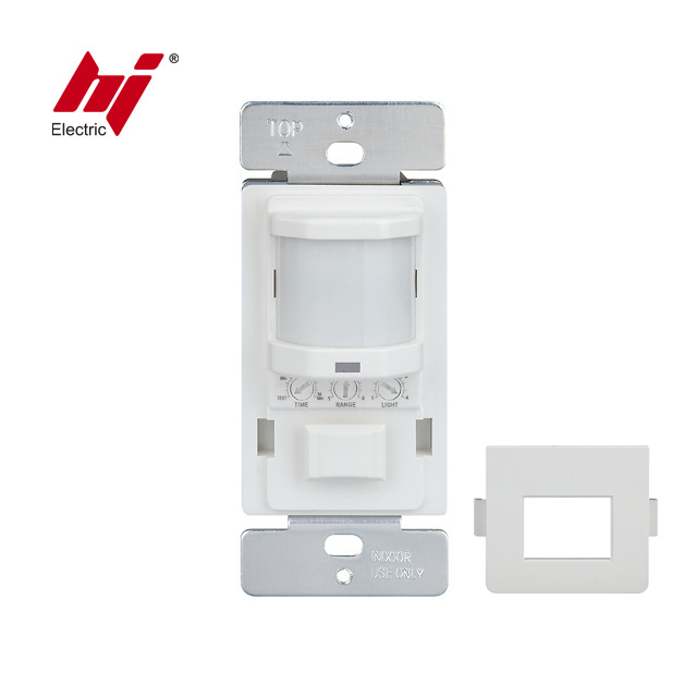 Single Pole Passive Infrared Wall Switch Occupancy Motion Sensor with UL