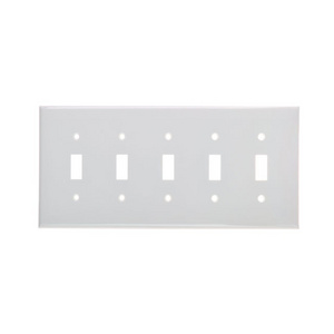 High Quality American Plastic Wall Plate  5 Gang Toggle Switch Cover UL approved