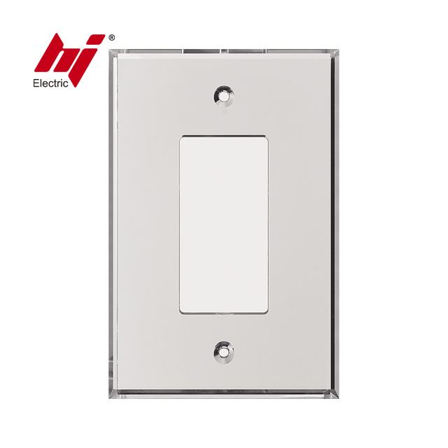 Decorator Acrylic Glass Reflective Finish Wall Plate Mirrored Light Switch Plate Plexiglass Outlet Cover or Light Switch Cover