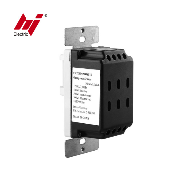 Single Pole Passive Infrared Wall Switch Occupancy Motion Sensor with UL