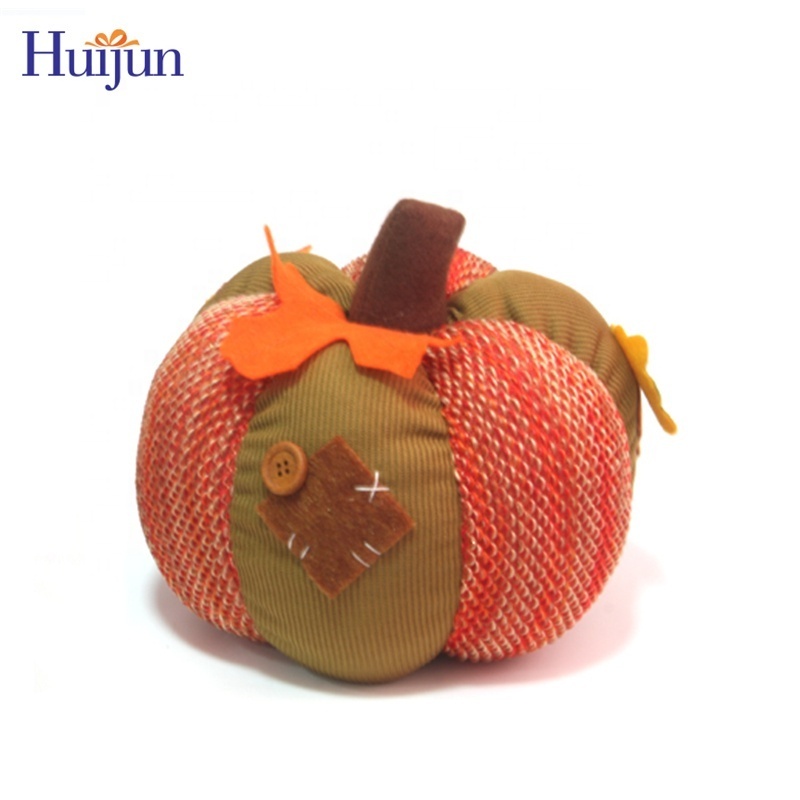 Wholesale High Quality Halloween Cloth Pumpkins Fall Harvest Thanksgiving Decoration Tabletop Centerpieces