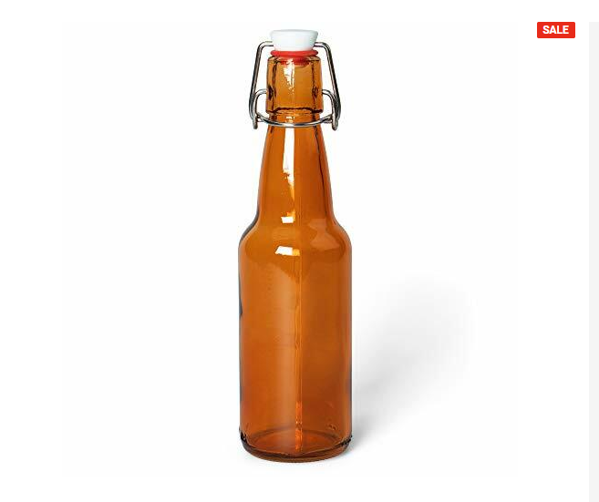 Jucoan 10 Pack Amber Glass Beer Bottles,16 Oz Swing India | Ubuy