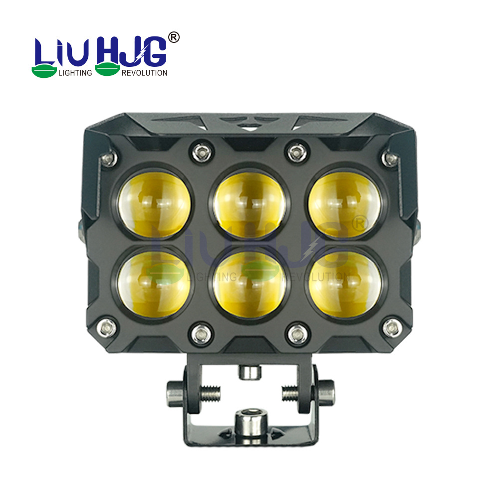 HJG 6 Lens plus motorcycle led headlight drl led fog lamp led fog driving lights for motorcycle accessories