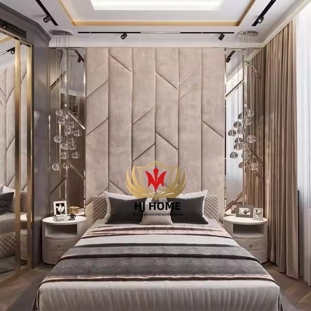 HJ HOME Hotel Decoration Wall Panels upholstered Wall Panels bedroom Background Wall Panels