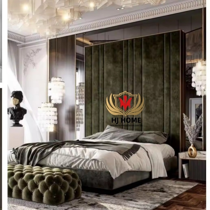 HJ HOME Factory customized fabric soft wall panel king queen double children bed headboard upholstered wall panels