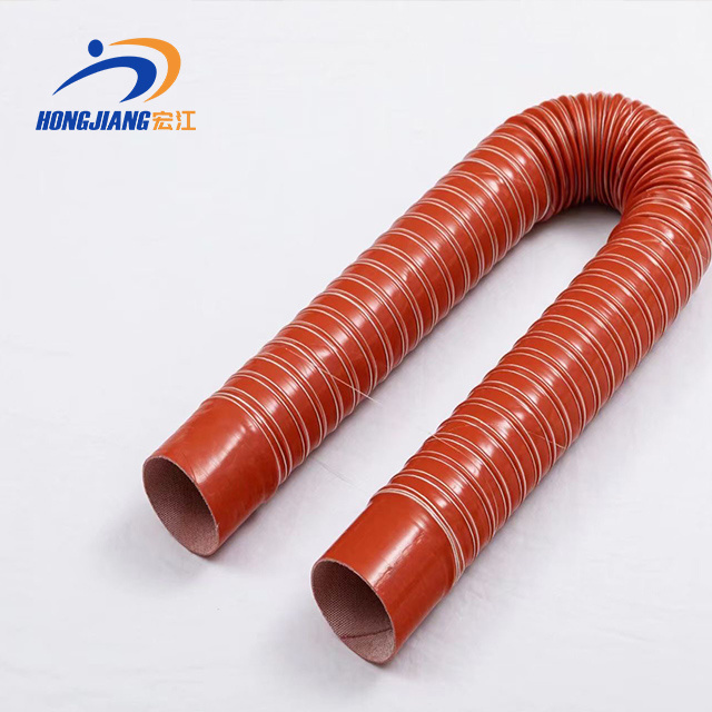 2.5 Inch 3 Inch Flexible Silicone Coated Fiberglass Fabric Brake Duct Hose