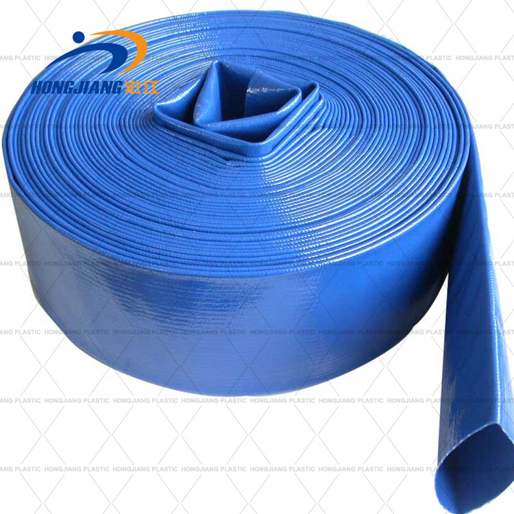 Agricultural Irrigation Thick Pvc Material Corrosion Resistance 6 Inch Layflat Hose Blue water discharge pipe 8 10inch 20inch