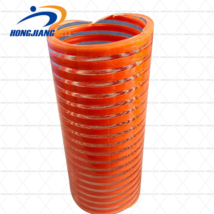 Hot Sales Gray Orange Blue PVC  High Pressure Corrugated Helix Suction Delivery Hose