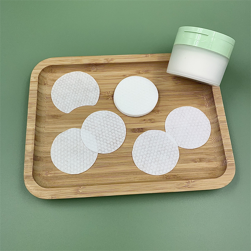 LZ08 One Stop Service Cosmetic Pads Manufacturers Embossed dots Facial Cleansing Make-up Remover Pads for Toner