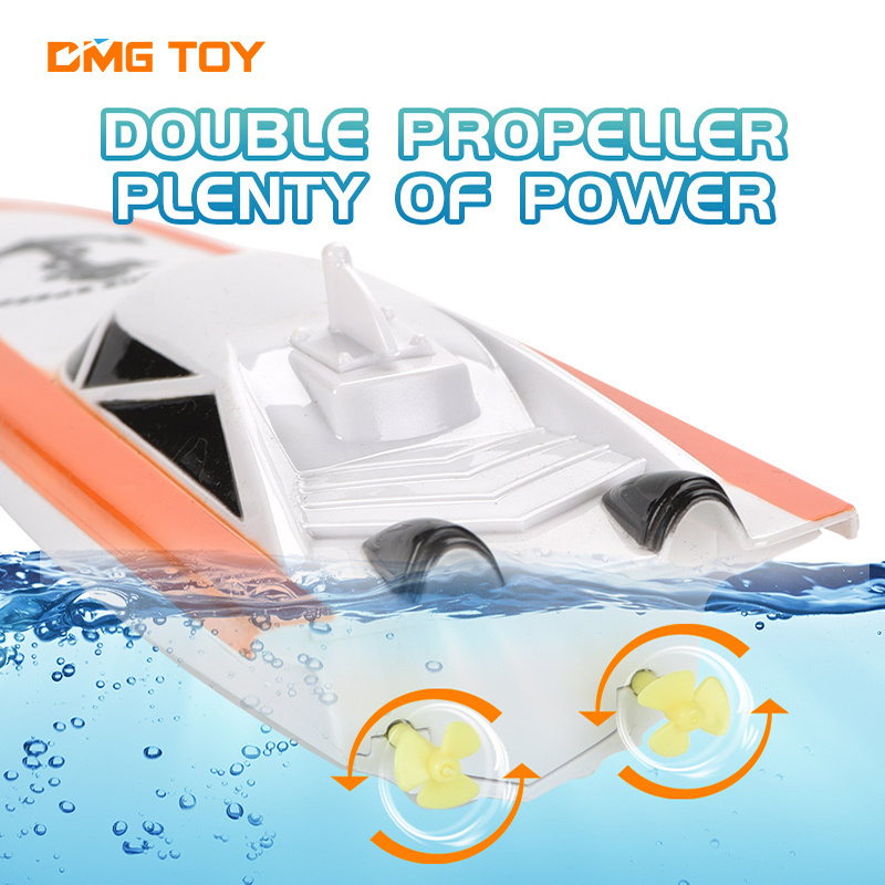 2.4g High Frequency Plastic Rc Toys High Speed Remote Control Boat brushless rc fishing surfer bait boat