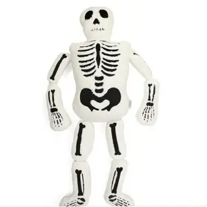 Realistic Halloween Skeleton Pillow Mini Size Stuffed Toy Plush Throw Skeleton Pillow Decoration