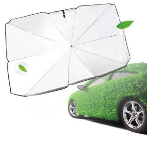 Car Window Windshield Sunshield Umbrella, Foldable Sunshade Car Inside Umbrella Block Heat UV for Sun Protection