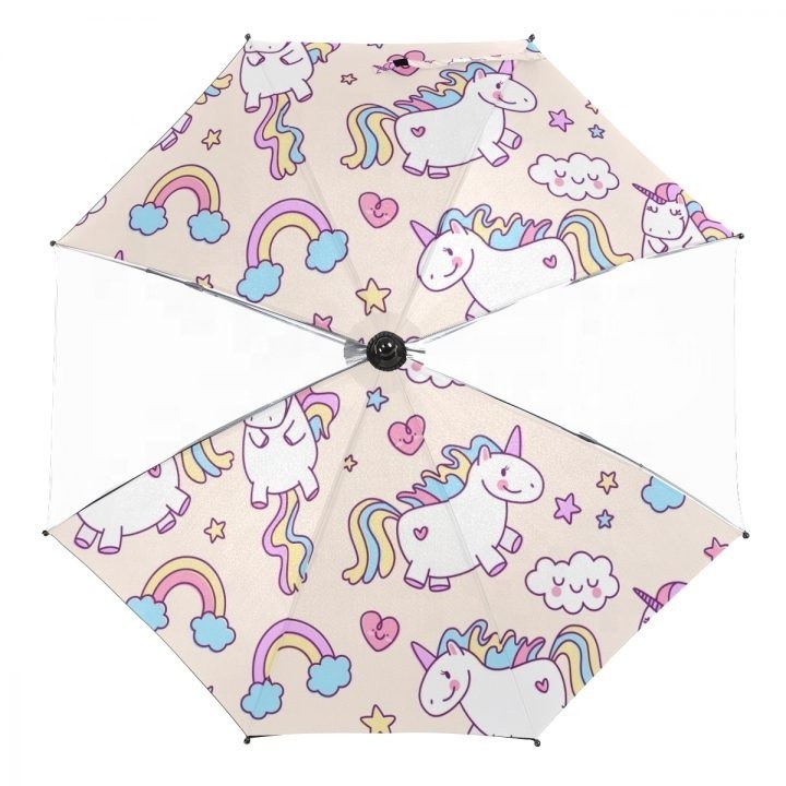 new Novelty Custom unicorn Animal Print toy water gun Umbrella for children