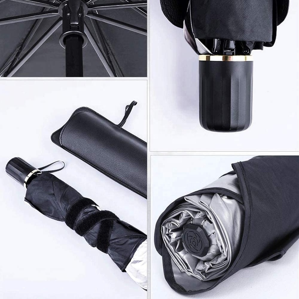 New Portable Summer Promotion Foldable Car Windscreen Windshield Sun Shade Umbrella, Car Sun Umbrella Block Heat UV