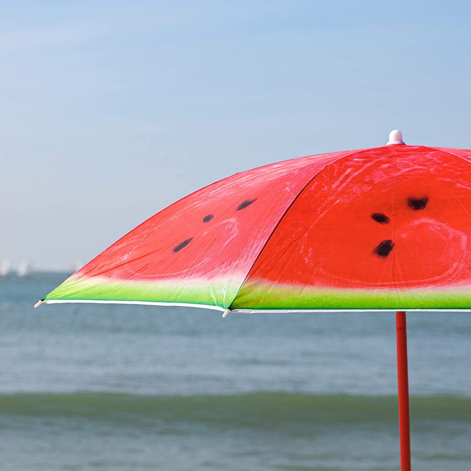 6ft Outdoor Windproof Garden Sun Patio Parasol Promotion Watermelon Fruit Portable Travel Manual Sea Beach Sunshade Umbrella