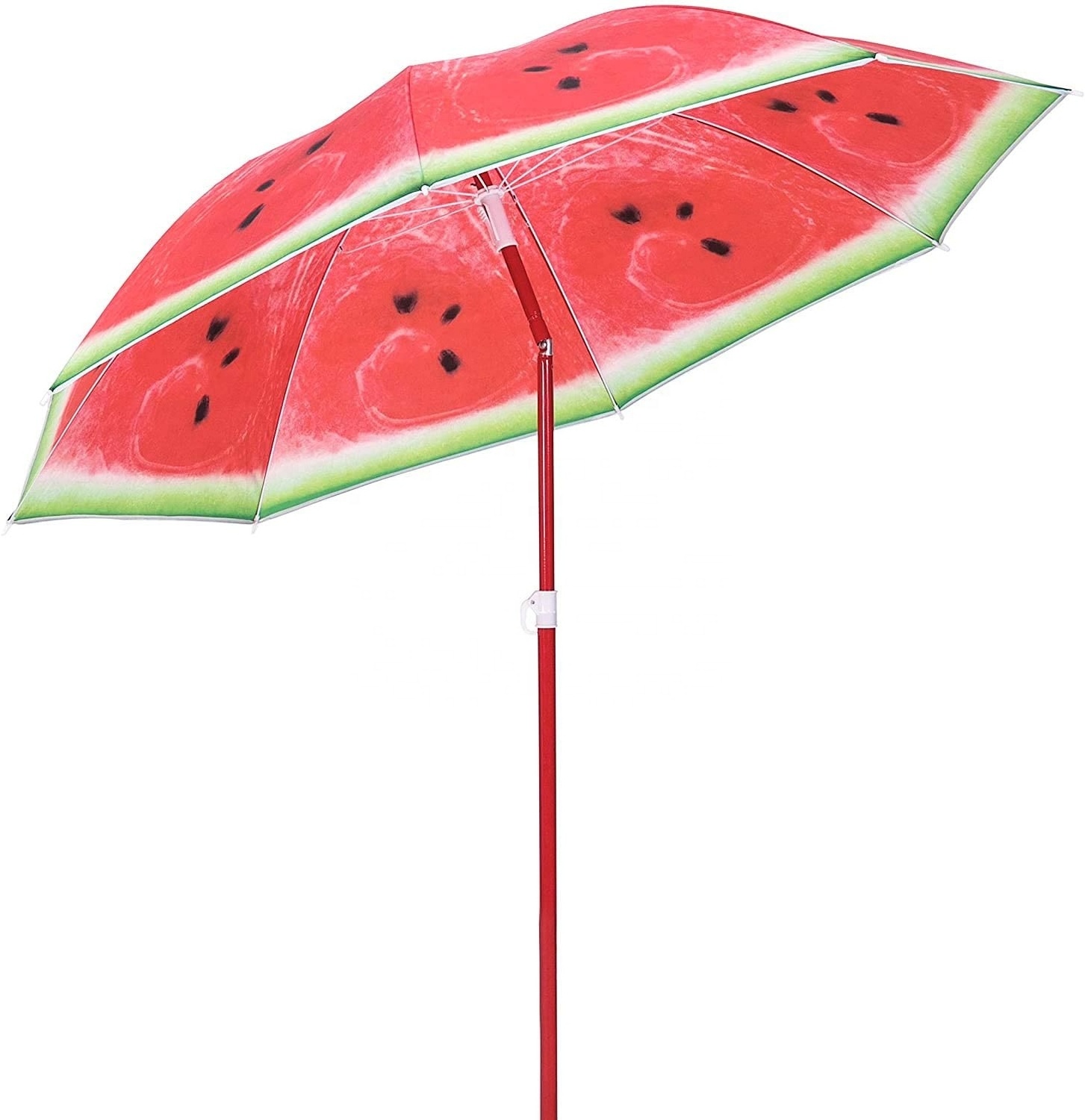 6ft Outdoor Windproof Garden Sun Patio Parasol Promotion Watermelon Fruit Portable Travel Manual Sea Beach Sunshade Umbrella