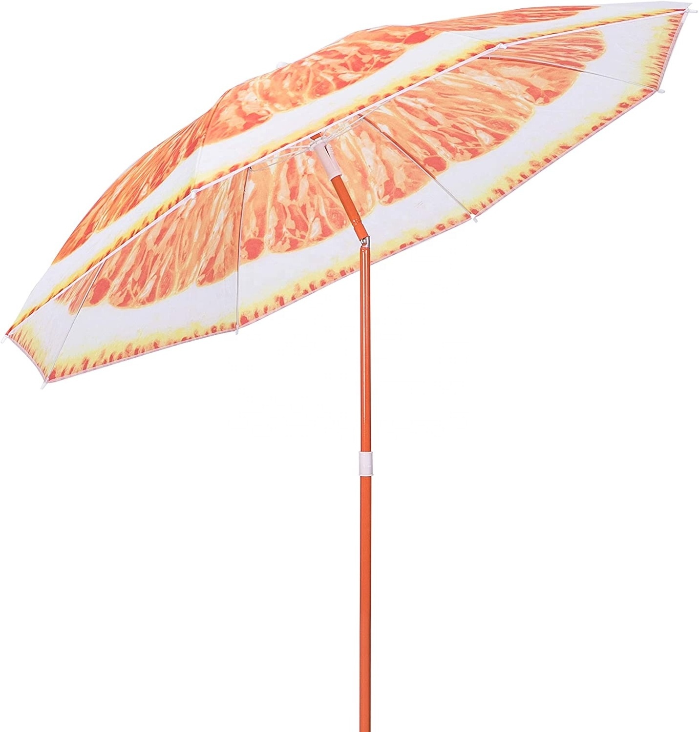 Wholesale Hotel Promotion Large Outdoor 6ft Premium Yellow Orange Bali Holiday Travel Sturdy Garden Patio Umbrella for Beach