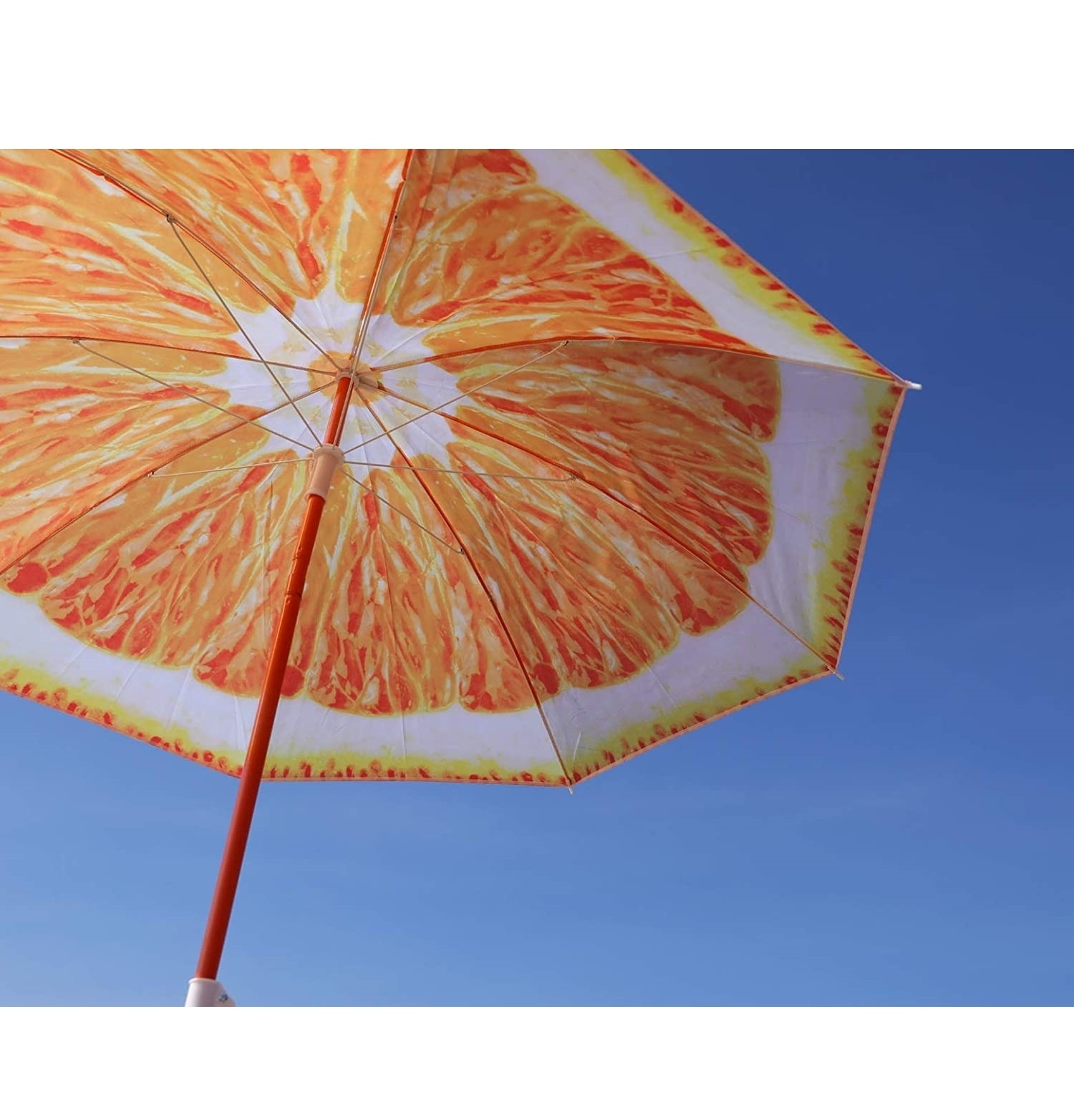 Wholesale Hotel Promotion Large Outdoor 6ft Premium Yellow Orange Bali Holiday Travel Sturdy Garden Patio Umbrella for Beach