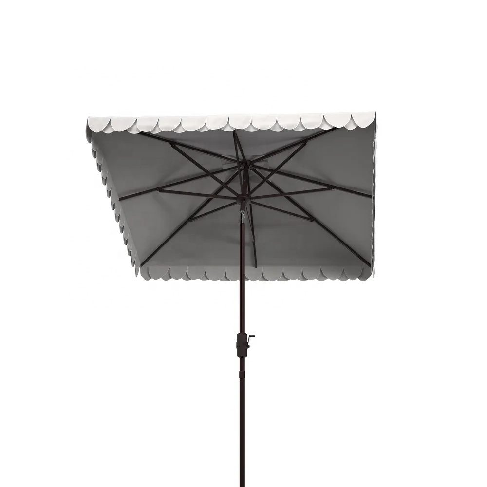 2.2M Cafe Sunshade Table Patio Offset Outdoor Square Parasol Big Umbrella,  Pool Outdoor Furniture Garden Umbrella