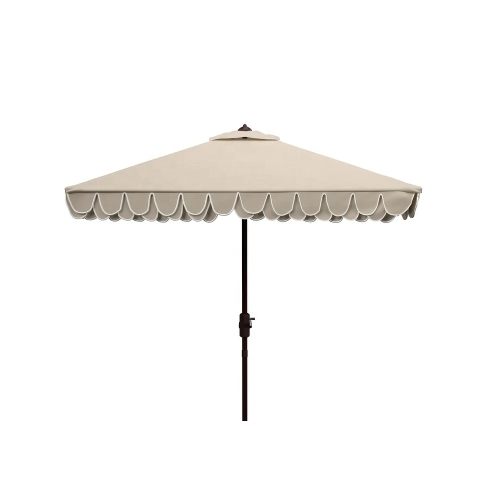 2.2M Cafe Sunshade Table Patio Offset Outdoor Square Parasol Big Umbrella,  Pool Outdoor Furniture Garden Umbrella