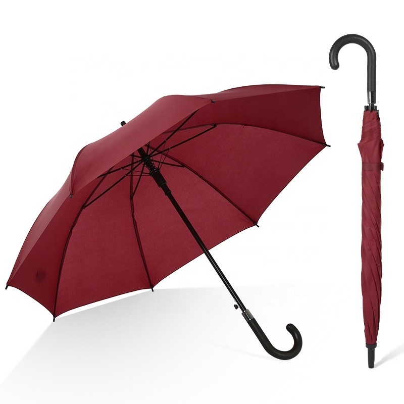 Hot Selling Custom Logo Print Designers Unilever Sombrillas Promotion Cane Handle Paraguas Straight Umbrellas