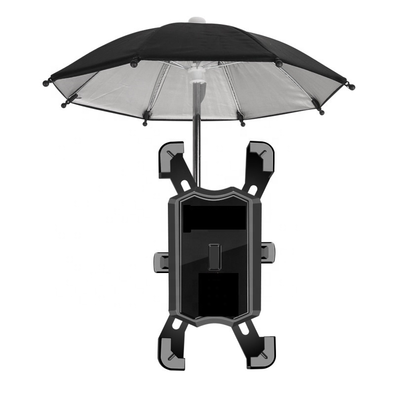 Umbrella manufacture toy umbrella motorcycle bike cell phone holder with umbrella waterproof sunshade