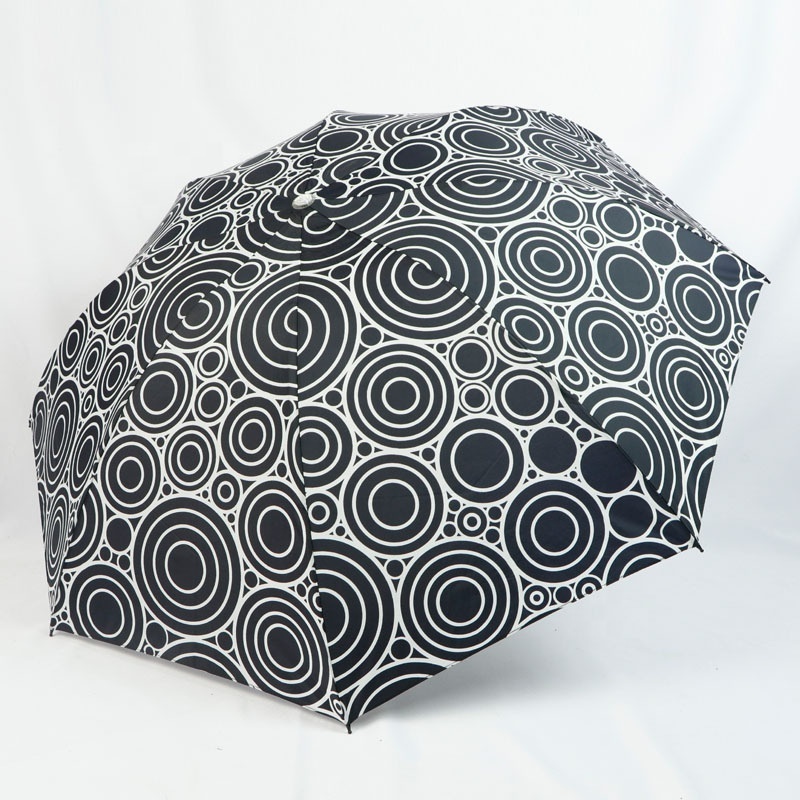 Wholesale cheap floral stripes check three folding umbrella, custom umbrella for the rain waterproof