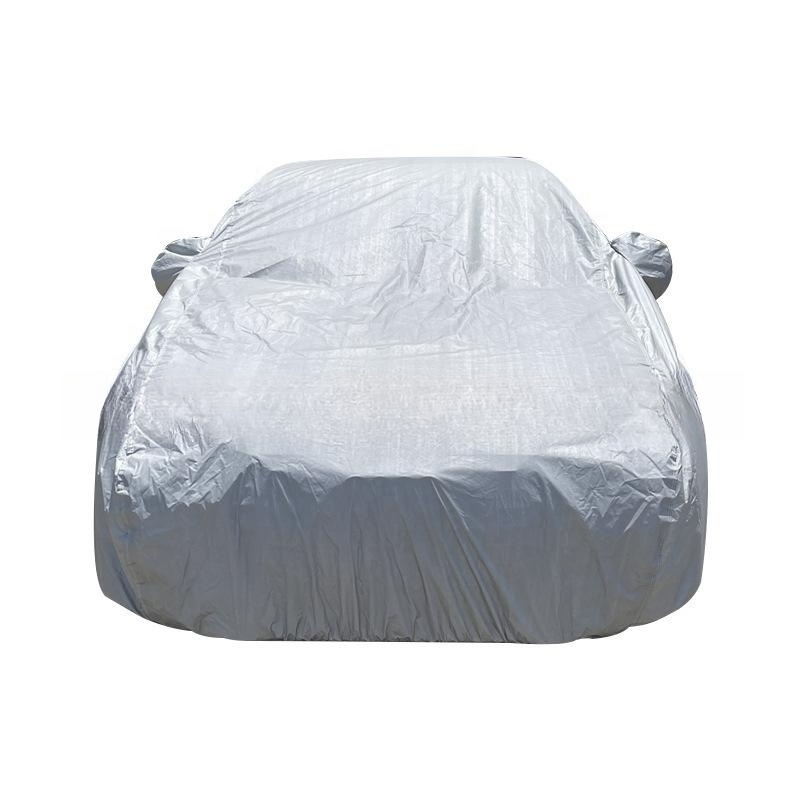 Wholesale car coat type full cover PEVA plain cotton dust-proof customizable umbrellas for Sun and Rain, sombri